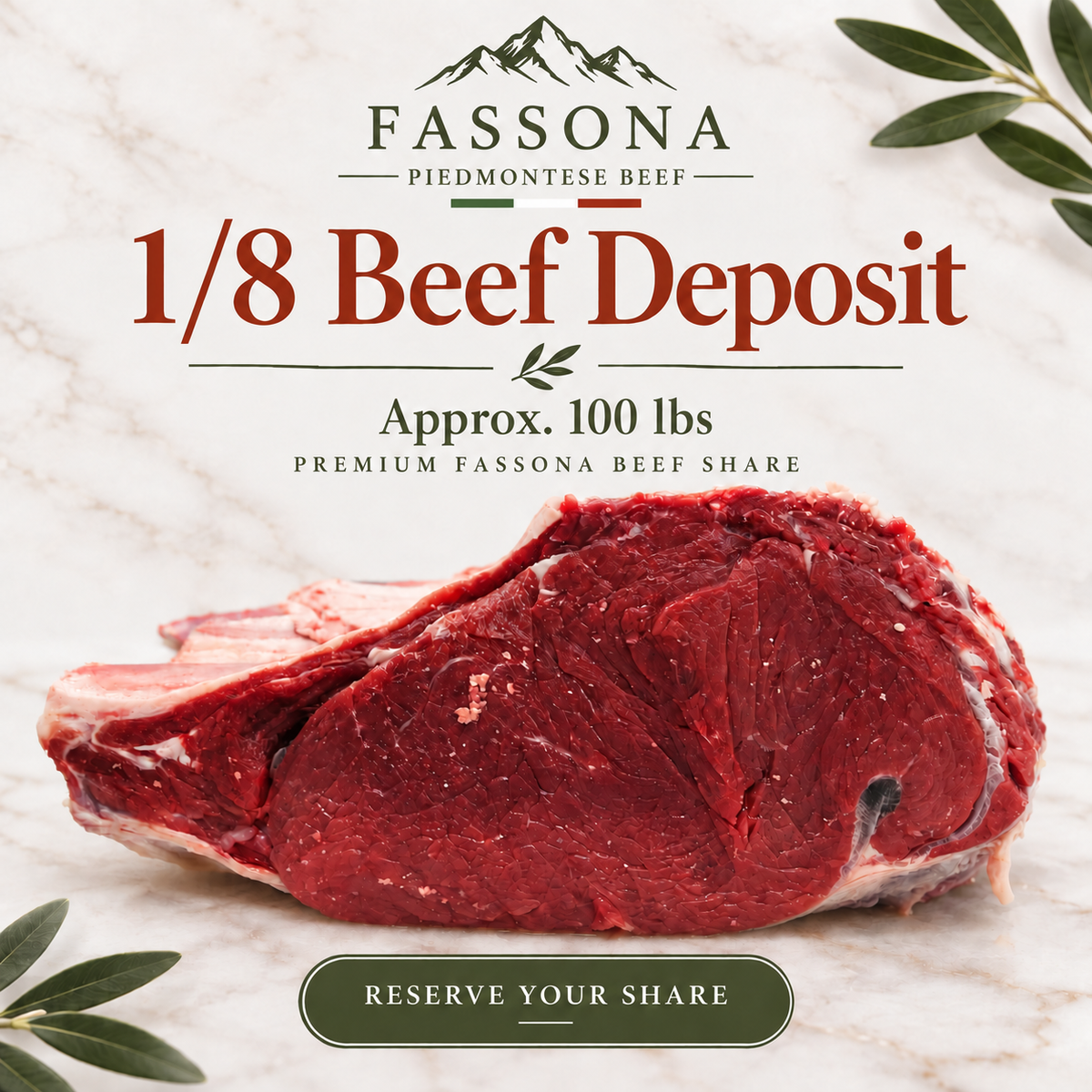 1/8 Beef Deposit