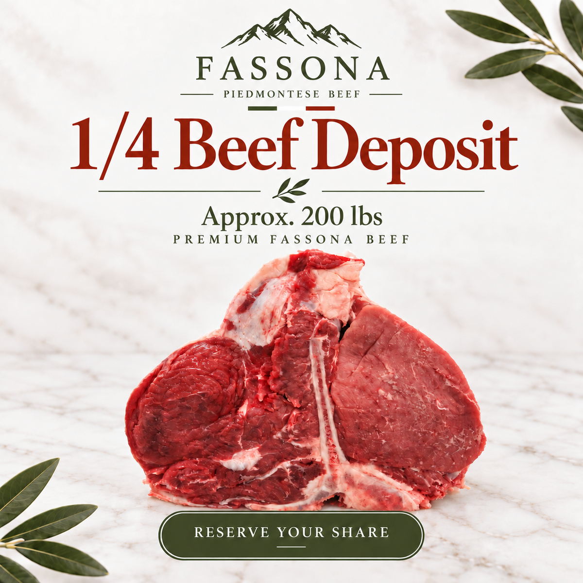 1/4 Beef Deposit